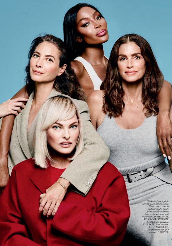 Naomi Campbell, Cindy Crawford, Linda Evangelista and Christy Turlington - British Vogue September 2023 Issue