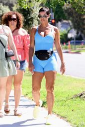 Nicole Murphy in a Tiffany blue Alo Outfit 08/22/2023