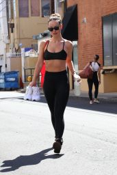 Olivia Wilde in Black Gym Wear in Los Angeles 08/30/2023