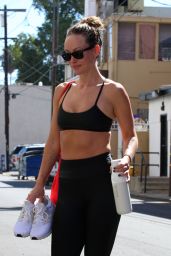 Olivia Wilde in Black Gym Wear in Los Angeles 08/30/2023
