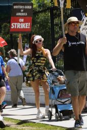 Phoebe Price Joins the Protestors at Netflix in Los Angeles 08/07/2023