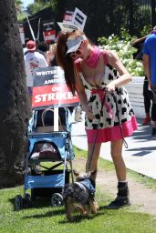Phoebe Price - Walks the Picket Line at Netflix in Los Angeles 08/03/2023