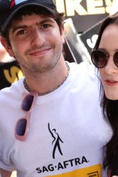 Rachel Brosnahan - The National Day of Solidarity Rally Outside Walt Disney Studios in Burbank 08/22/2023