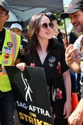 Rachel Brosnahan - The National Day of Solidarity Rally Outside Walt Disney Studios in Burbank 08/22/2023