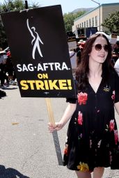 Rachel Brosnahan - The National Day of Solidarity Rally Outside Walt Disney Studios in Burbank 08/22/2023