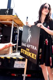 Rachel Brosnahan - The National Day of Solidarity Rally Outside Walt Disney Studios in Burbank 08/22/2023