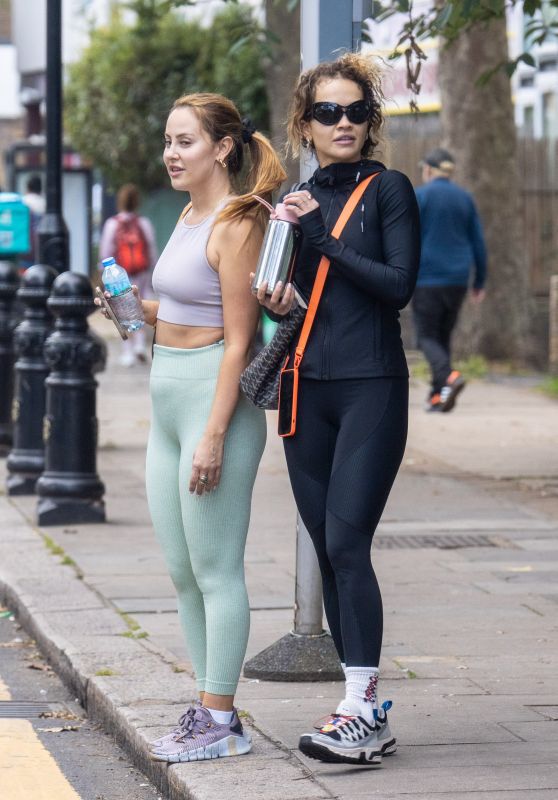 Rita Ora and Her sister Elena - Leaves a Gym Session in London 08/07