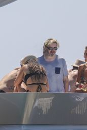 Rita Ora in a Silver Bikini - Yacht Trip in Ibiza 08/19/2023