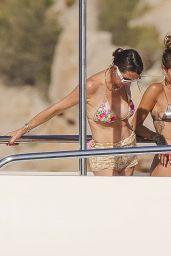 Rita Ora in a Silver Bikini - Yacht Trip in Ibiza 08/19/2023