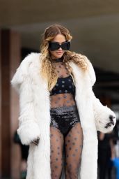 Rita Ora Wearing a Full Look Nina Ricci - Arriving in Venice 08/30/2023