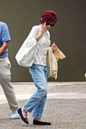 Sharon Osbourne - Arriving at The Maybourne Luxury Hotel in Beverly Hills 08/19/2023