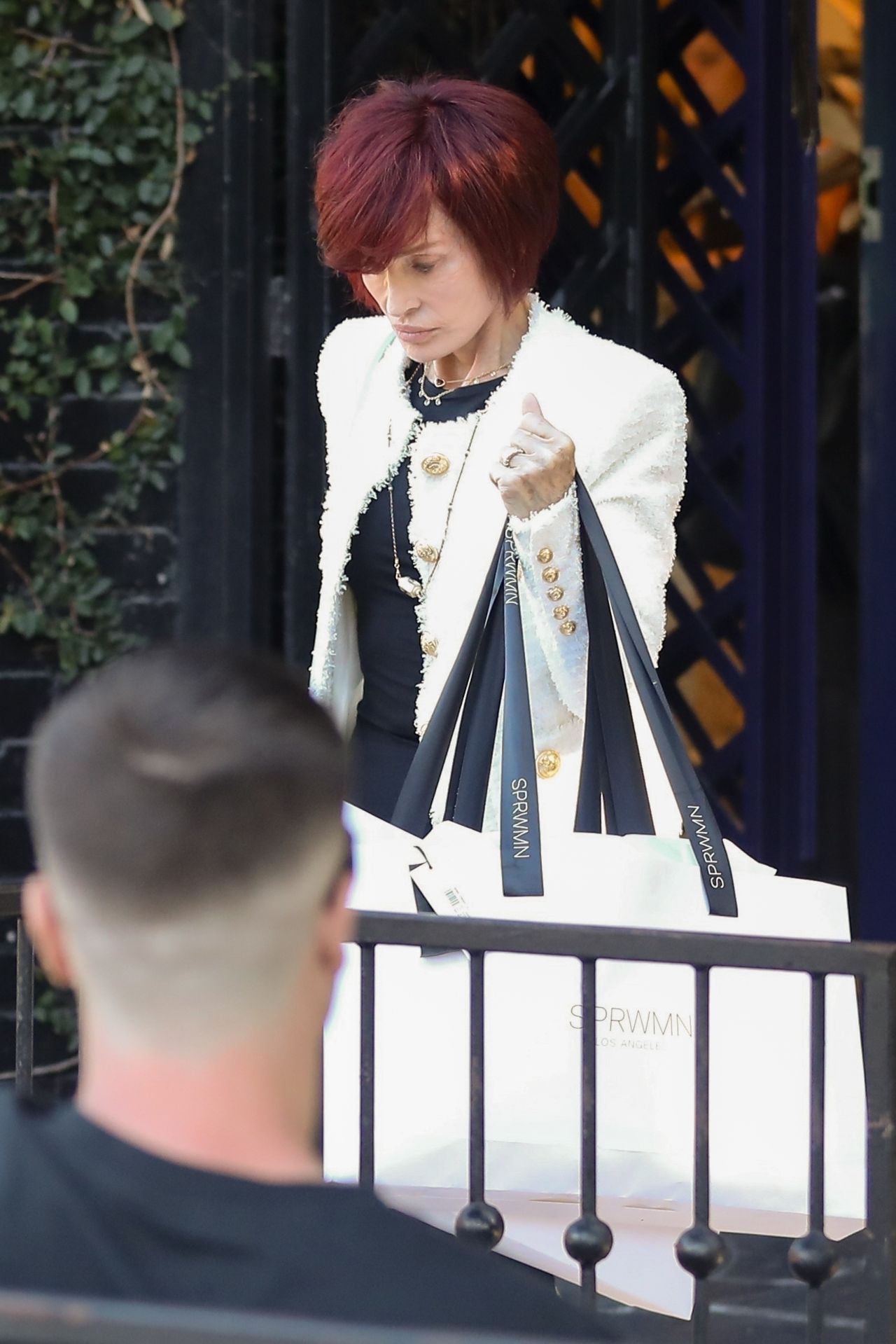 Sharon Osbourne Shopping at the SPRWMN Store on Melrose Place 08/18