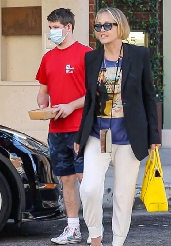 Sharon Stone With Her Son in Beverly Hills 08/16/2023