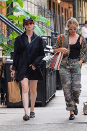 St. Vincent With a Female Companion in the East Village in NY 08/22/2023