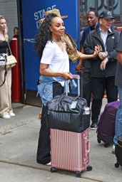 Terry Ellis and Rhona Bennett - Exit GMA Studio in New York 08/16/2023