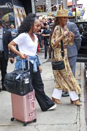 Terry Ellis and Rhona Bennett - Exit GMA Studio in New York 08/16/2023