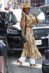 Terry Ellis and Rhona Bennett - Exit GMA Studio in New York 08/16/2023