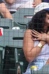 Vanessa Hudgens - C. Rockies vs. Brewers Baseball Game in Winsconsin 08/09/2023