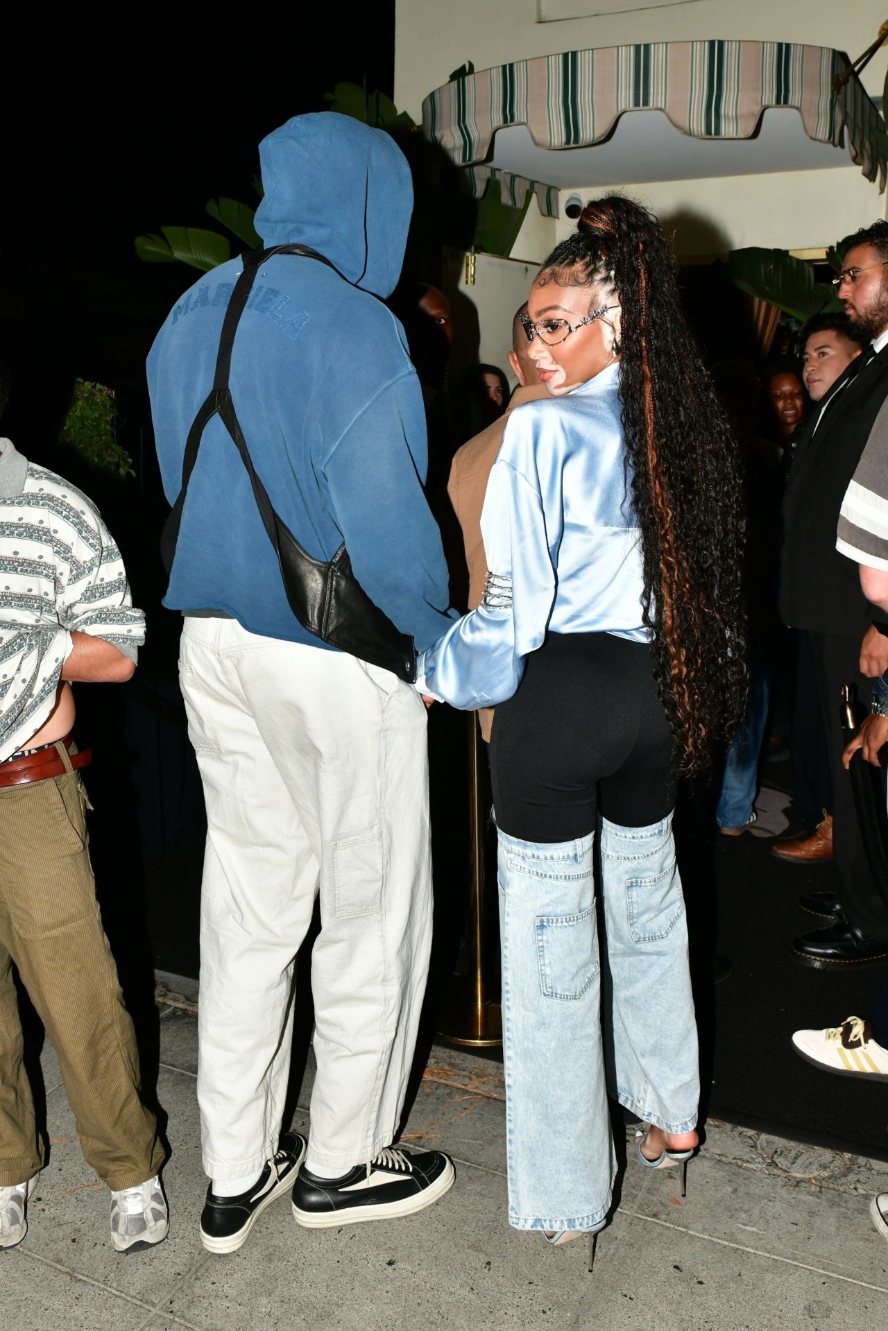 Winnie Harlow and Kyle Kuzma Arriving at the Dave Chapelle Comedy Show