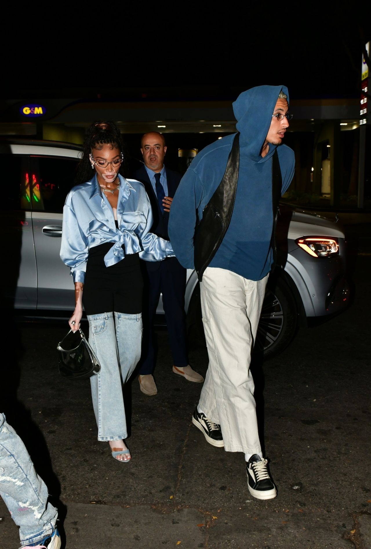 Winnie Harlow and Kyle Kuzma Arriving at the Dave Chapelle Comedy Show