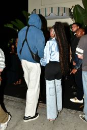 Winnie Harlow and Kyle Kuzma Arriving at the Dave Chapelle Comedy Show