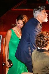Amal Clooney and George Clooney at Ristorante Da Ivo in Venice 08/29/2023