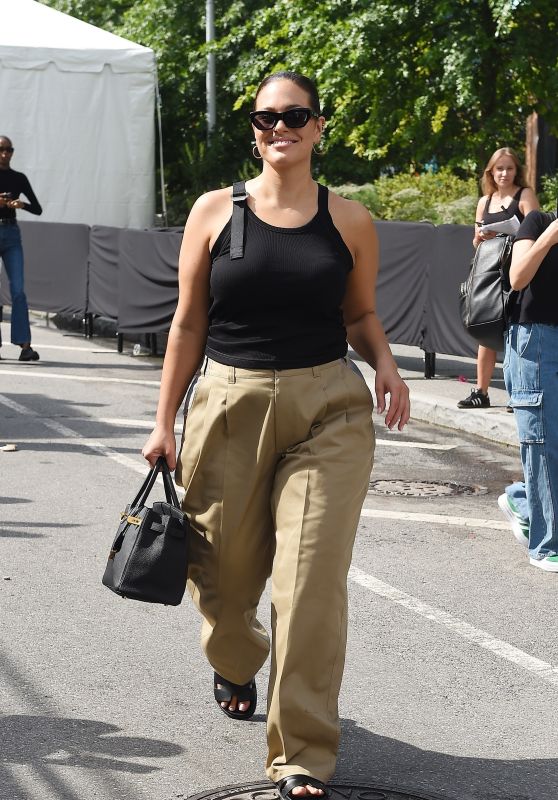 Ashley Graham - Exits the Michael Kors Show at Domino Park in Brooklyn 09/11/2023