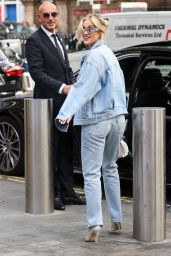 Ashley Roberts in Double Denim in London 09/15/2023