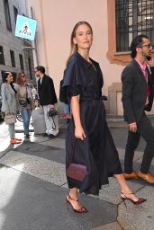 Bar Refaeli - Arrives at Milan Fashion Week 09/21/2023