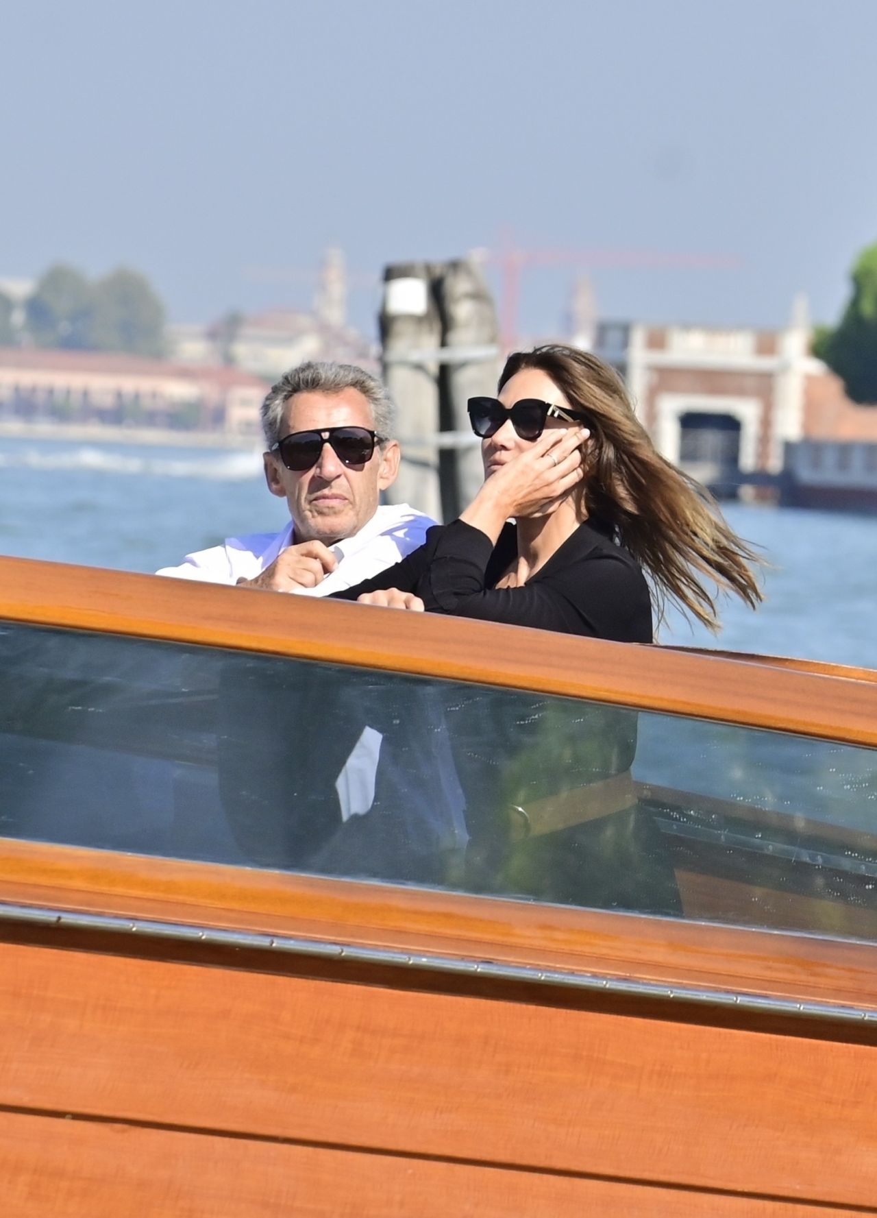 Carla Bruni Arriving at Lido of Venice 09/02/2023 • CelebMafia