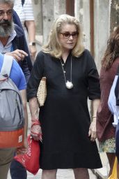 Catherine Deneuve Strolling in Venice 08/31/2023