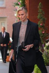 Charlize Theron in a Dior Ensemble in New York City 09/06/2023