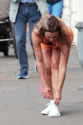 Danielle Lloyd in Workout Outfit in Euston 09/26/2023