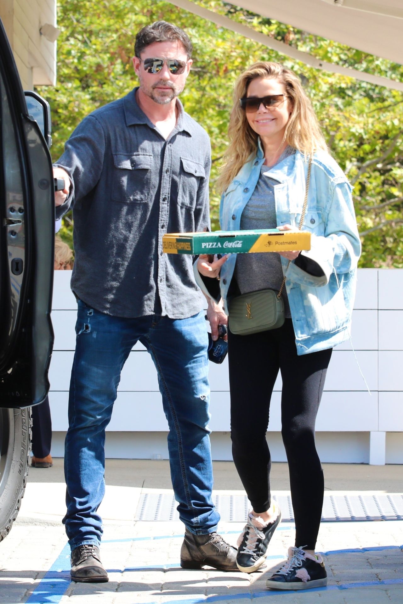 Denise Richards and Aaron Phypers at Prince St Pizza in Malibu 09/27