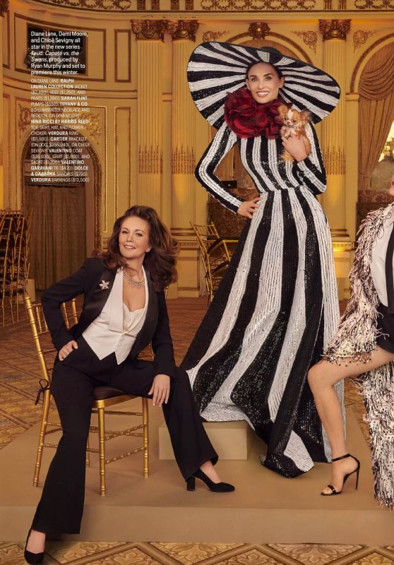 Diane Lane, Demi Moore and Chloë Sevigny - Town & Country USA October 2023 Issue