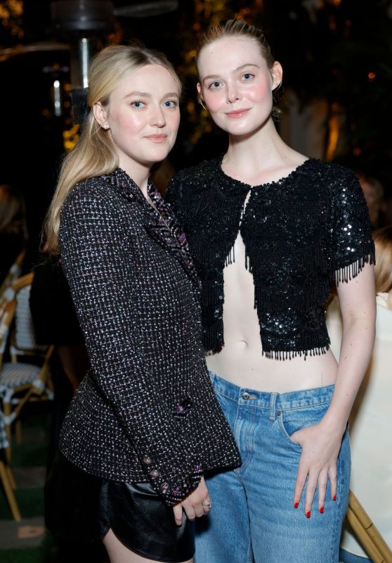 Elle Fanning and Dakota Fanning - Chanel Dinner to Celebrate the Launch of Sofia Coppola Archive: 1999-2023 in LA 09/19/2023