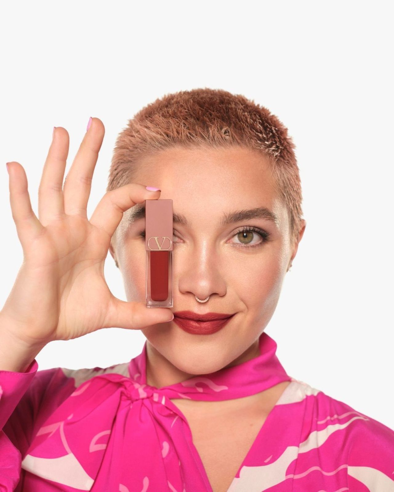 Florence Pugh - Valentino Beauty Campaign September 2023 • CelebMafia