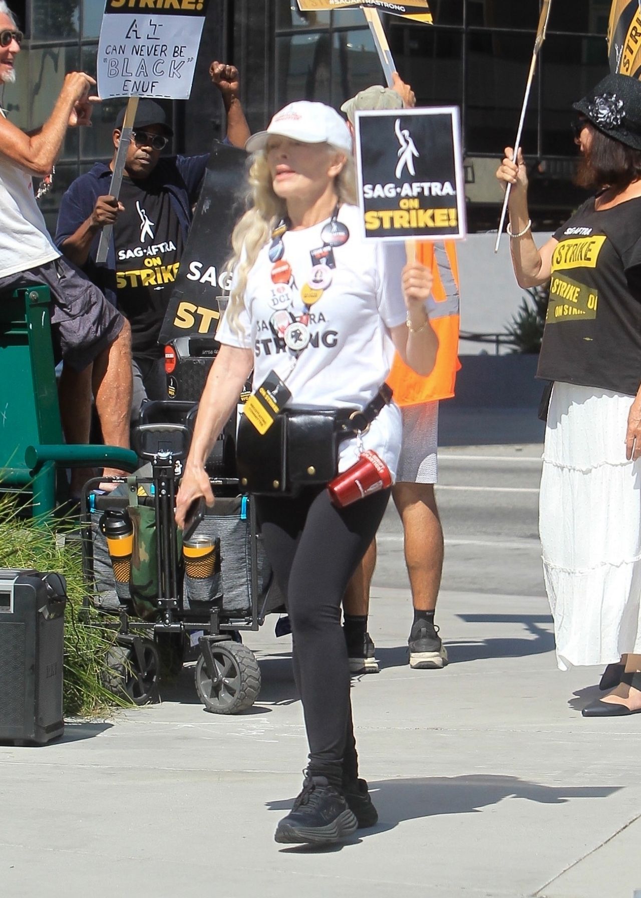 Frances Fisher - Supports the SAG Strike at Netflix in Hollywood 09/26