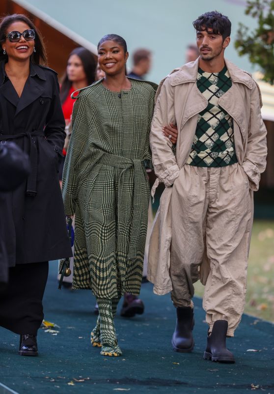 Gabrielle Union at Burberry Show During London Fashion Week 09/18/2023