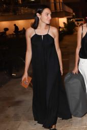 Gal Gadot in a Black Maxi Dress in Tel Aviv 08/31/2023