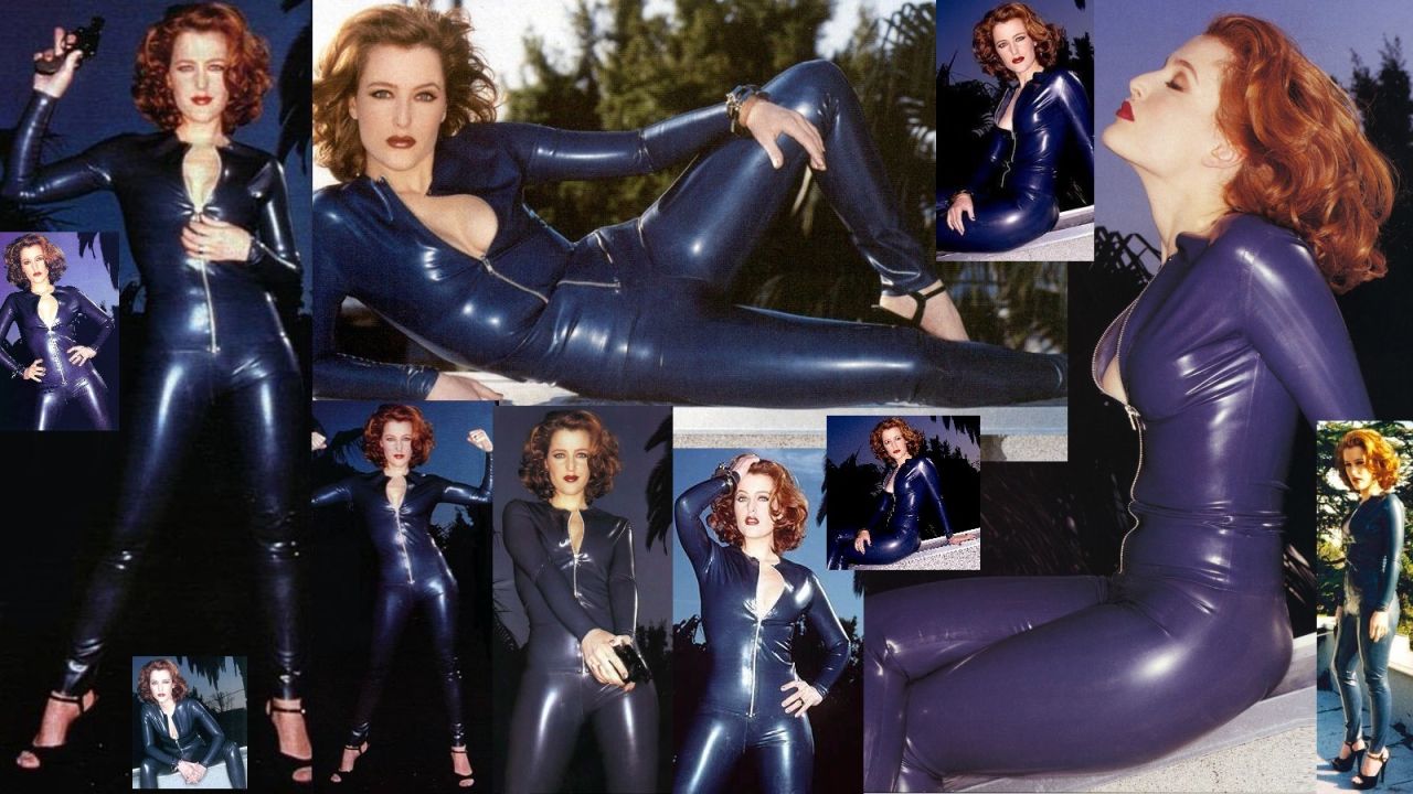 Gillian anderson catsuit