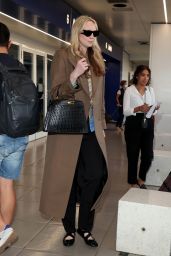 Gwendoline Christie at the Airport in Milan 09/19/2023