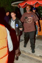 Hailey Rhode Bieber and Justin Bieber at Bird Street Club in West Hollywood 09/22/2023