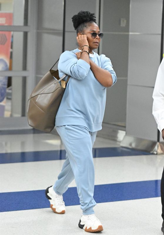 Janet Jackson at JFK Airport in NYC 09/08/2023