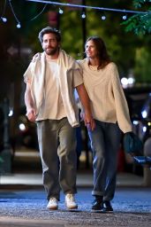 Jeanne Cadieu and Jake Gyllenhaal in SoHo in New York 09/02/2023
