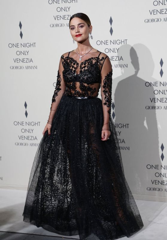 Jenna Coleman – Giorgio Armani “One Night In Venice” Photocall in Venice 09/02/2023