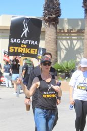 Josie Davis - SAG Strike at Paramount Studios in Hollywood 09/08/2023