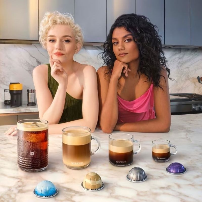 Julia Garner - Nespresso Vertuo Campaign September 2023 • CelebMafia