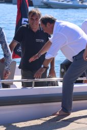 Julie Gayet at France Sail GP in Saint-Tropez 09/09/2023
