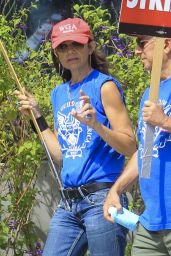 Justine Bateman - WGA Strike Rally in Los Angeles 09/23/2023